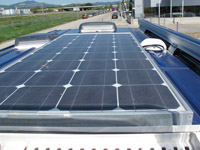 Panel solar vehículo vivienda